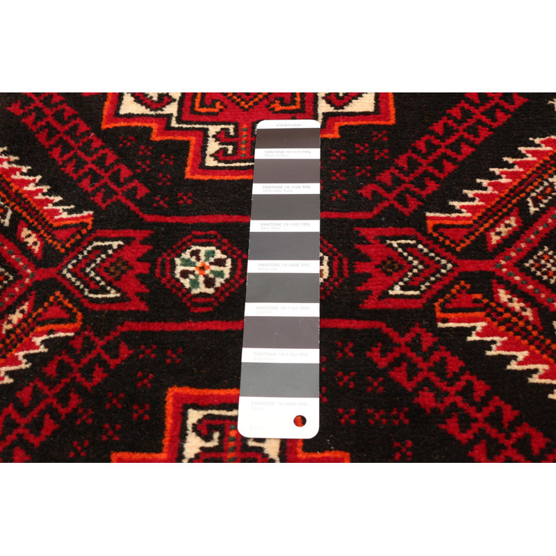 Tapis unique en laine noué à la main 3 pi 4 po x 6 pi 8 po New Age