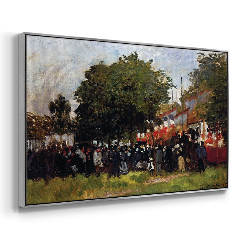 Festival à Argenteuil, 1872, H 17 po x l 25 po x P 2 po, Argent