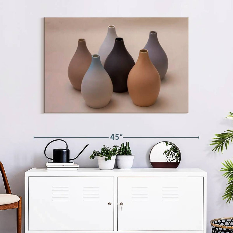 Minimalist Vases, 32" H x 48" W