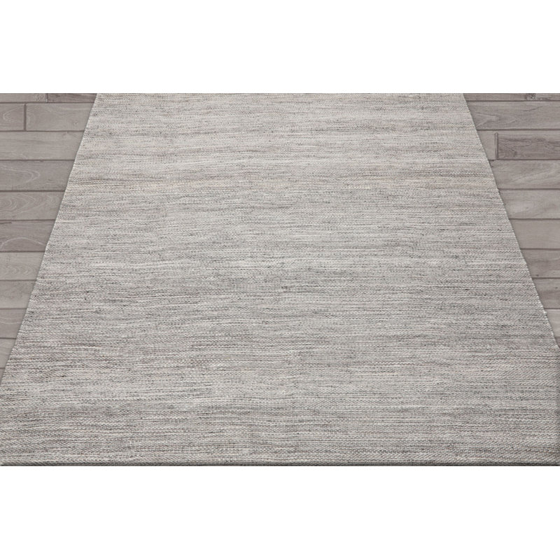 Tapis argenté Boho, Tapis de couloir 2 pi 4 po x 8 pi