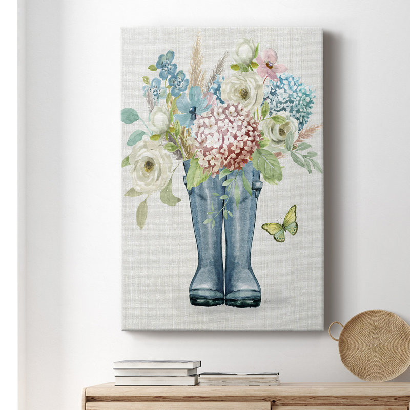 " Garden Boots ", 12" H x 8" W x 1" D