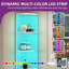 180.1 cm H x 29.7 cm W LED Corner Bookcase