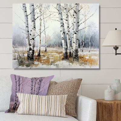 " Silver Minimalism Tree Birchs Breath II "