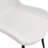 White Artificial Leather Backrest Cushion Dining Chair