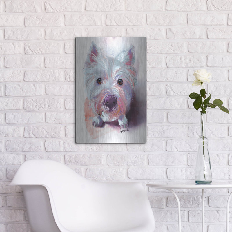 "Lily The Westie" par Dawg Painter, H 24 po x l 16 po