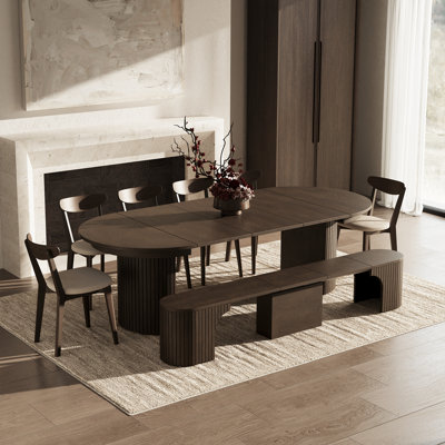 Solid Wood Top Dining Set