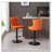 Swivel Barstools Adjusatble Seat, Modern Upholstered Bar Stools With Backs Comfortable Tufted For Home Pub And Kitchen Island, Set Of 2-648436159-648436153