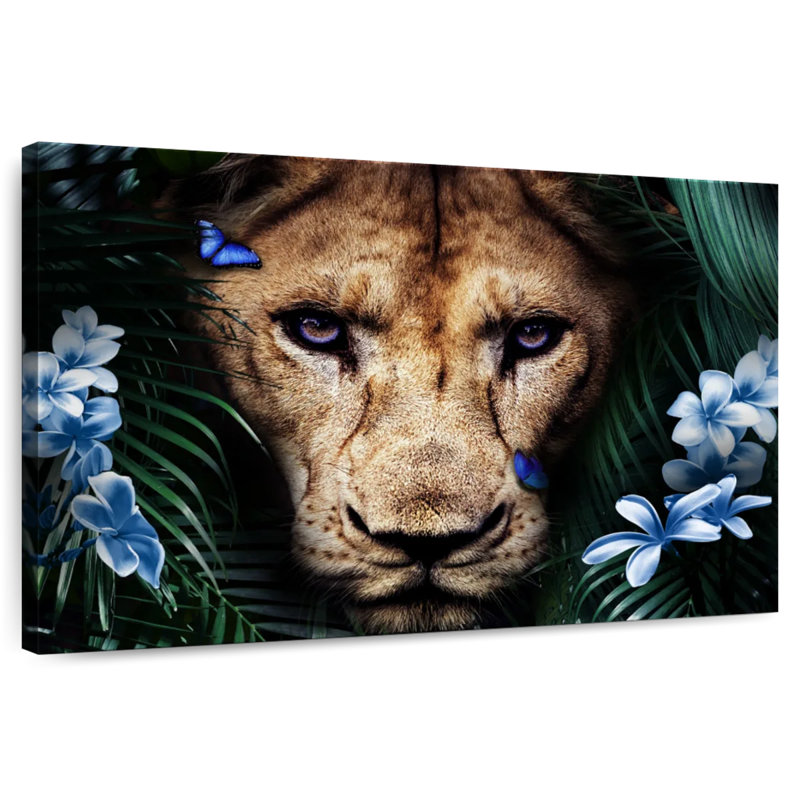 Tropical Lioness, 34" H x 51" W