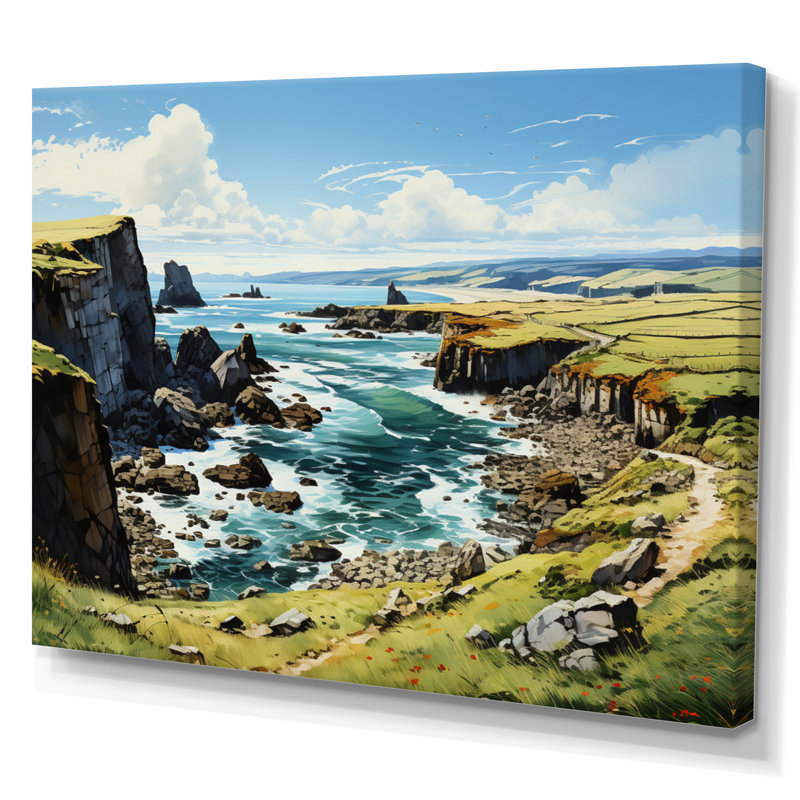 Ireland Dingle Peninces Cilf I - Ireland, art encadré, Toile tendue, H 34 po x l 44 po x P 1,5 po