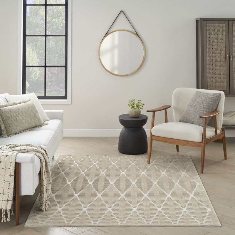 Tapis d'intérieur moderne Nourison, Rectangle 6 pi 7 po x 9 pi 2 po