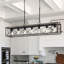 Lustre à intensité variable pour îlot de cuisine à 7 lumières Darlington-118554420-118554423