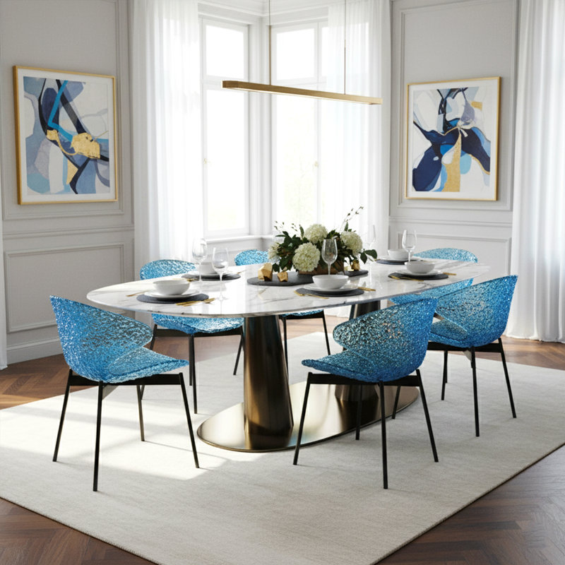 Ensemble de 4 chaises Swan - Design moderne emblématique avec confort et élégance