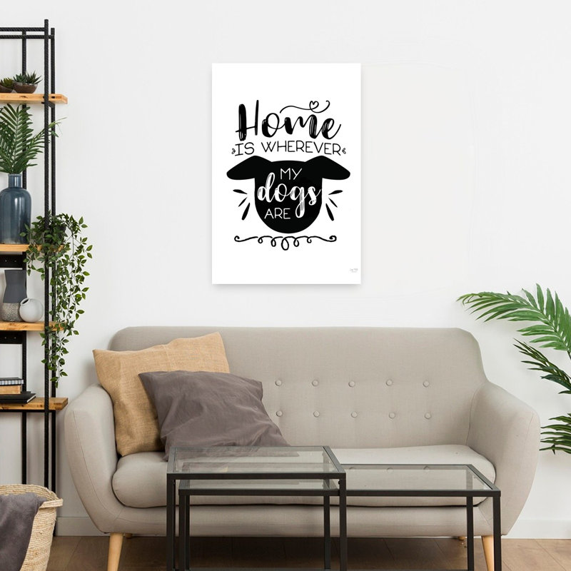 «Dogs Home Is Contemporary Cat Dog», art architectural, H 24 po x l 16 po