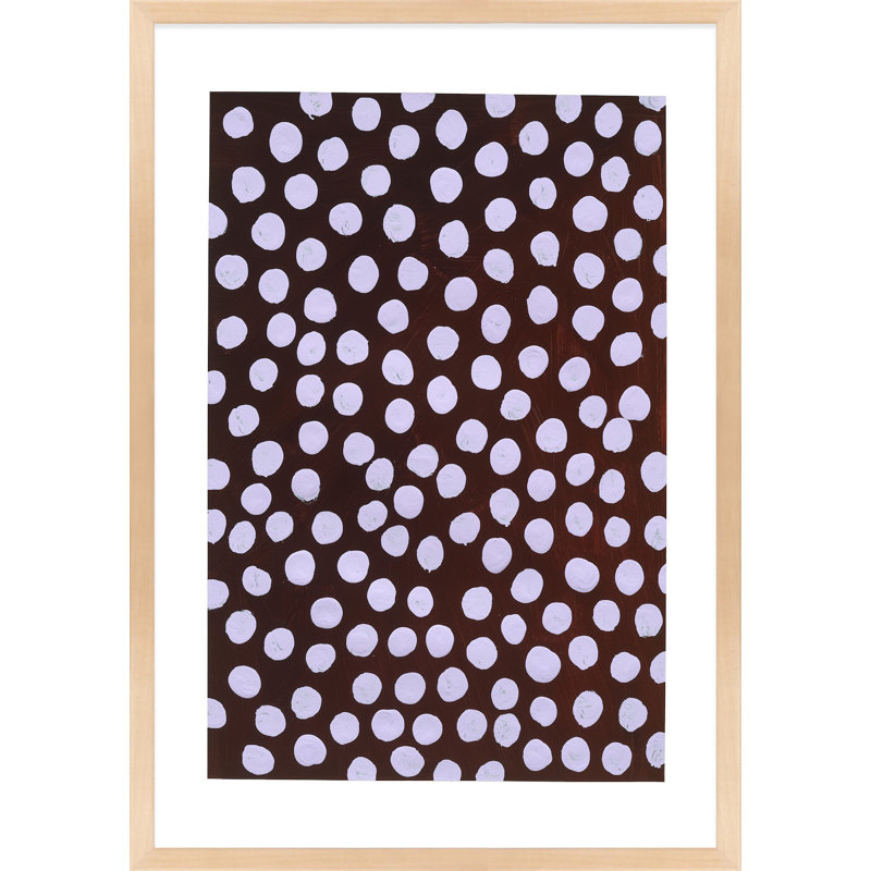 «Navi Lilac on Maroon» par Michela Sorrentino - Peinture, Brun, H 25 po x l 17,5 po x P 1,25 po