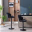 Ensemble de 2 tabourets de bar réglables avec dossier et repose-pieds, chaises de bar à hauteur de comptoir pour cuisine, pub-667913954