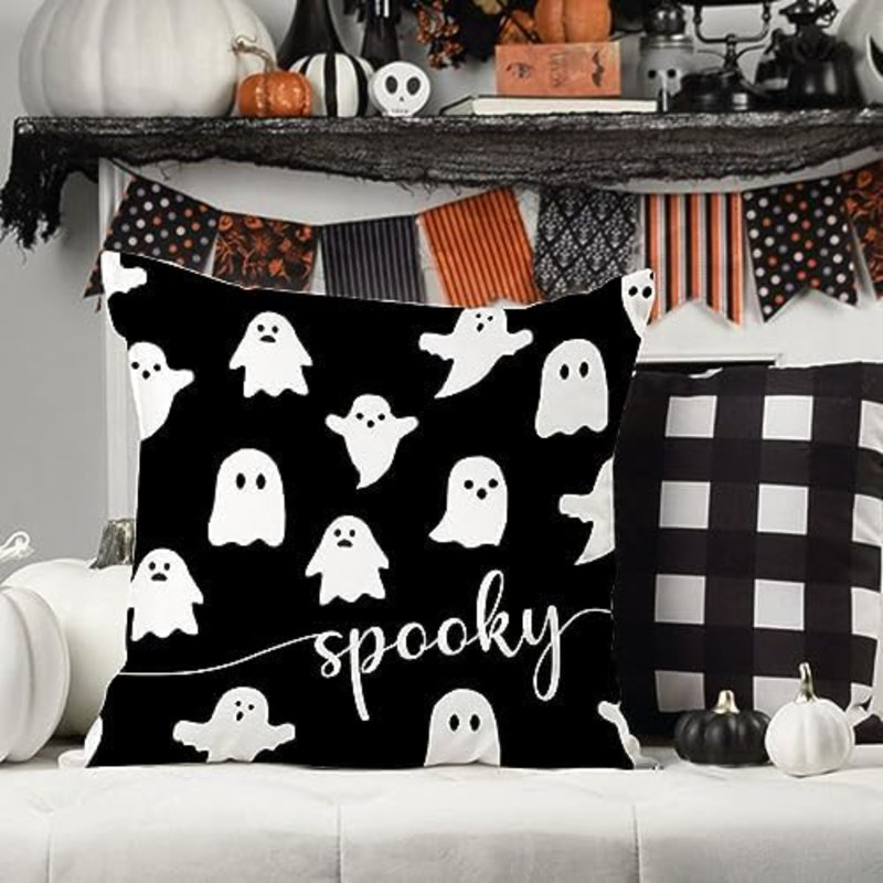 Housse de coussin d'Halloween 18X18