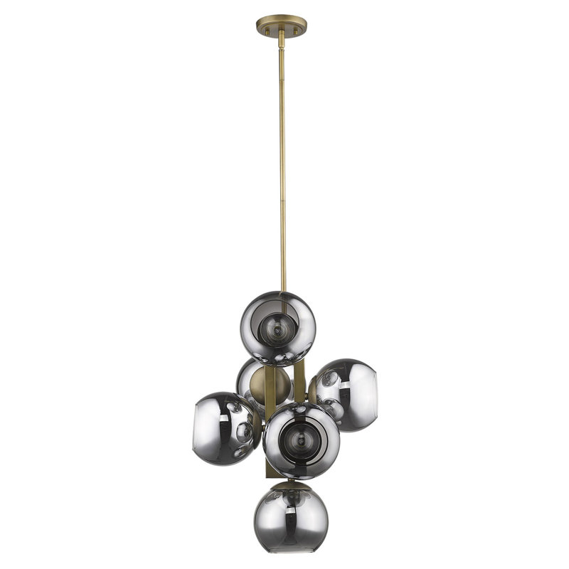 Luminaire grappe suspendu 6 lumières Jericho