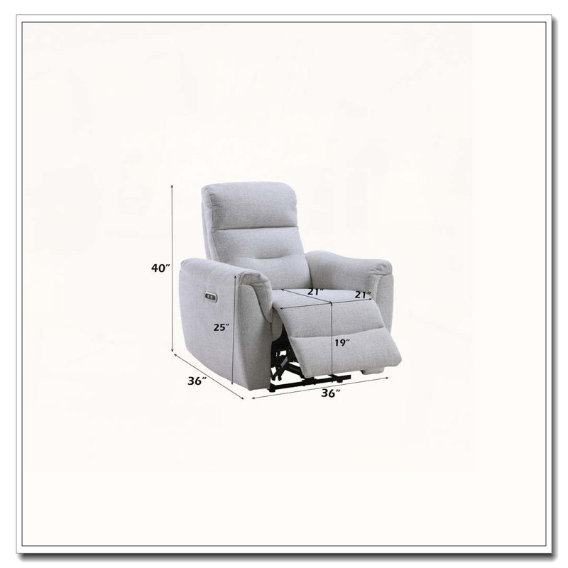 Fauteuil inclinable électrique chenille avec port USB