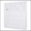 Grand lit escamotable mural avec tablettes supérieures et USB, blanc