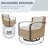 3-Pieces 2-Person Patio Swivel Wicker Seating Group with Cushions-1695258765