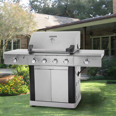 Grand barbecue domestique en acier inoxydable de 59,76 po