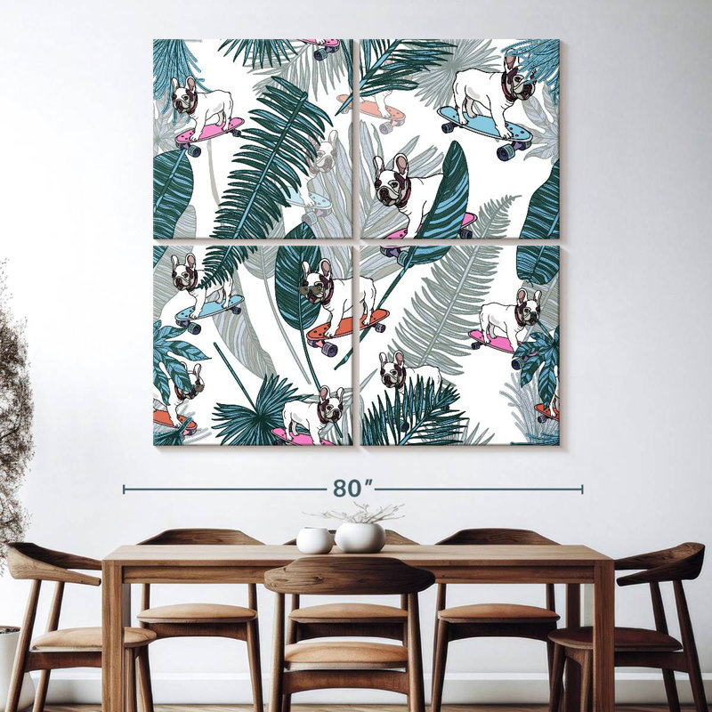 Bouledogue français tropical Kerner, H 74 po x l 74 po