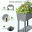Pot à fleurs surélevé 3 pièces Malysha-4599863