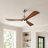 52" Solid Wood Blades Ceiling Fan with Remote-1013826724-1013826725