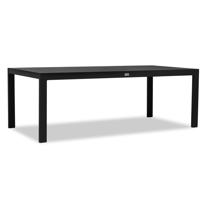 Dune Outdoor Dining Table, Black, 29.5"H x 86.5"D x 41.75"W