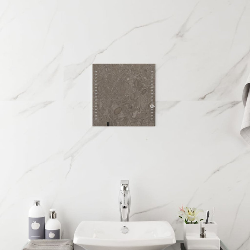 Abagale Flat Wall Mirror, 30cm H x 30cm W, Square