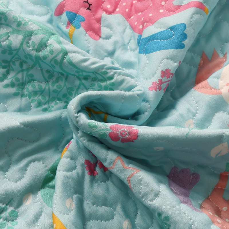 Polyester Twill Abstract Quilt, Full / Double Quilt + 2 Sham