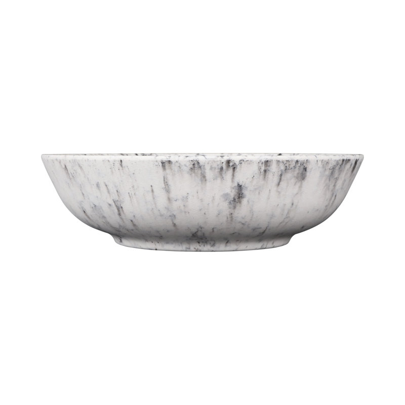 Bol rond en mélamine 7,25 po Hermosa, Noir / blanc