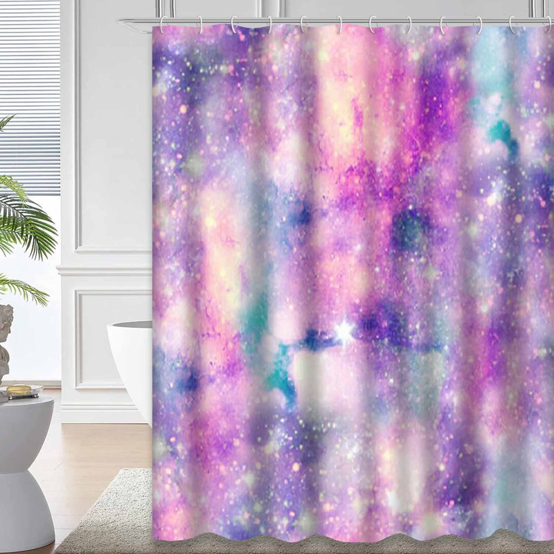 Rideau de douche Starry Galaxy, L 72 po x l 84 po