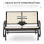 Banc oscillant d'extérieur pour 2 personnes avec structure Castleman thermolaqué Outsunny-368947713