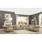 Transitional Tufted Loveseat with 2 Pillows in Beige