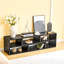 Meuble télé réglable modulaire, console de rangement ouverte noire, centre de divertissement moderne avec plusieurs compartiments, tablette multimédia Freestyle pour la chambre du salon