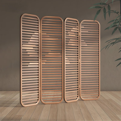 Walnut Wood Slatted Screen