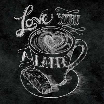 «Love You a Latte» - impression d'un seul cadre photo