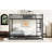 Black Full Over Metal Bunk Bed - Strong Construction, Non Fading Coating, Easy Assembly Metal, Finish, To Assemble-1853115783