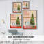 «Christmas Stockings Collection B», reproduction encadrée - bois massif-228214302