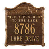 Fisherboy 4-Line Wall Address Plaque
