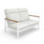 Causeuse d'extérieur en métal avec coussin Sunbrella Townsend-116257306-116257303