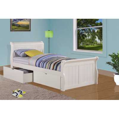 Jacquline Bed with Drawers by Harriet Bee by Harriet Bee