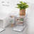 3-Drawer Stackable Organizer - Pull-Out Sliding Storage Drawers for Kitchen or Pantry - Clear