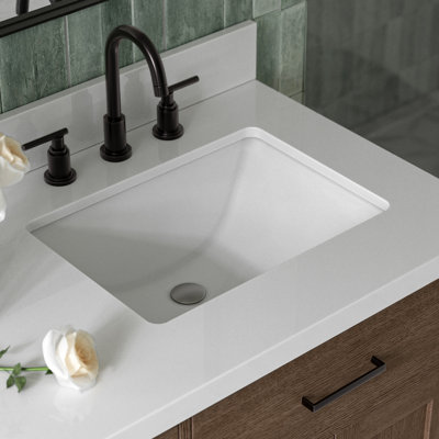 Thornaby 66'' Solid Wood Double Bathroom Vanity with 1.5'' White Quartz Top, Oval Sinks