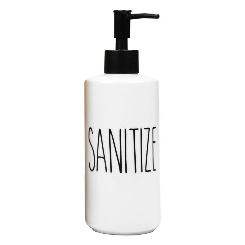 Porcelain Hand Sanitizer Dispenser Bottle – 16oz Refillable Pump