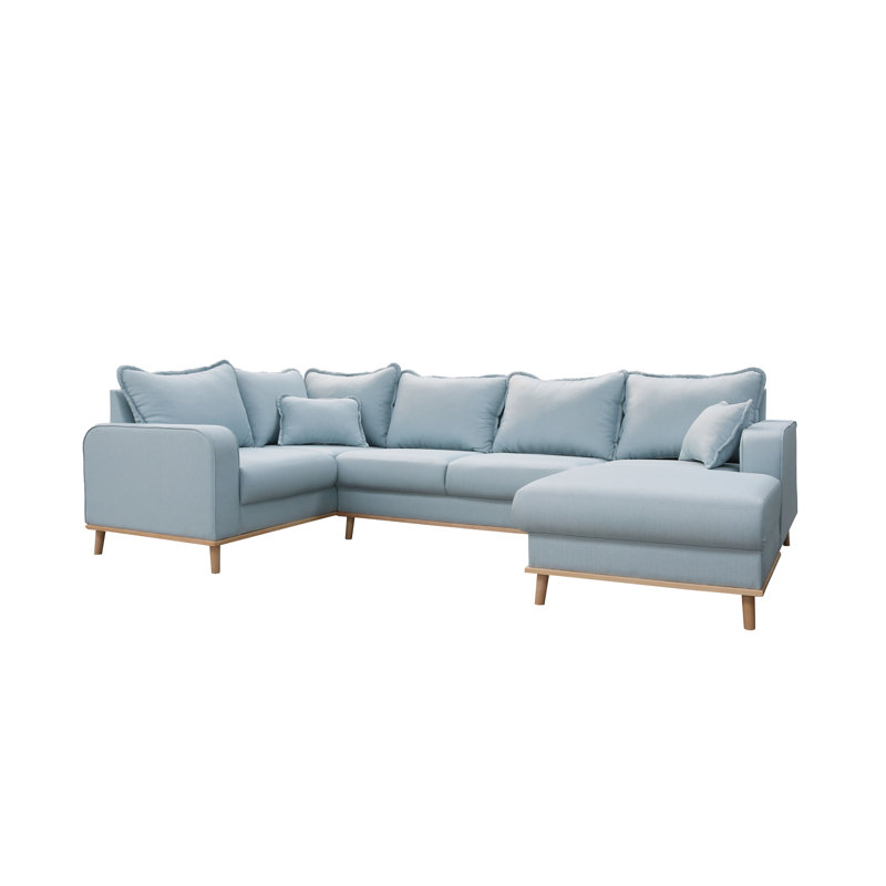 Beat 5 Seater Large Sectional, Right, Light grey
