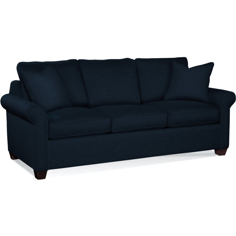 Park Lane Upholstered 81'' Sofa, Java Finish, Kensington Spa; 0611-56
