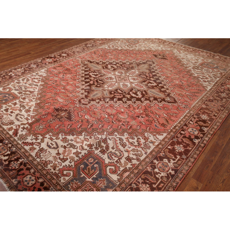 Tapis géométrique rétro 8 x 11