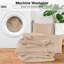 Ensemble d'édredon 5 pièces - Édredon en duvet synthétique toutes saisons avec taies décoratives et jupe de lit - Housse de couette matelassée avec pattes d'angle-110971794-110971800